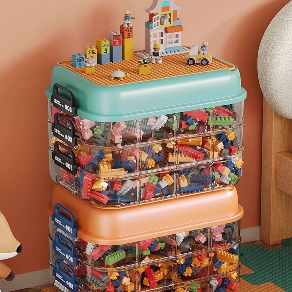 3 Layer Brick Storage Box Two Colours Set | StorageOZ