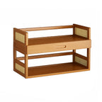 Bamboo Desk Shelf with Drawer Two Lengths | StorageOZ