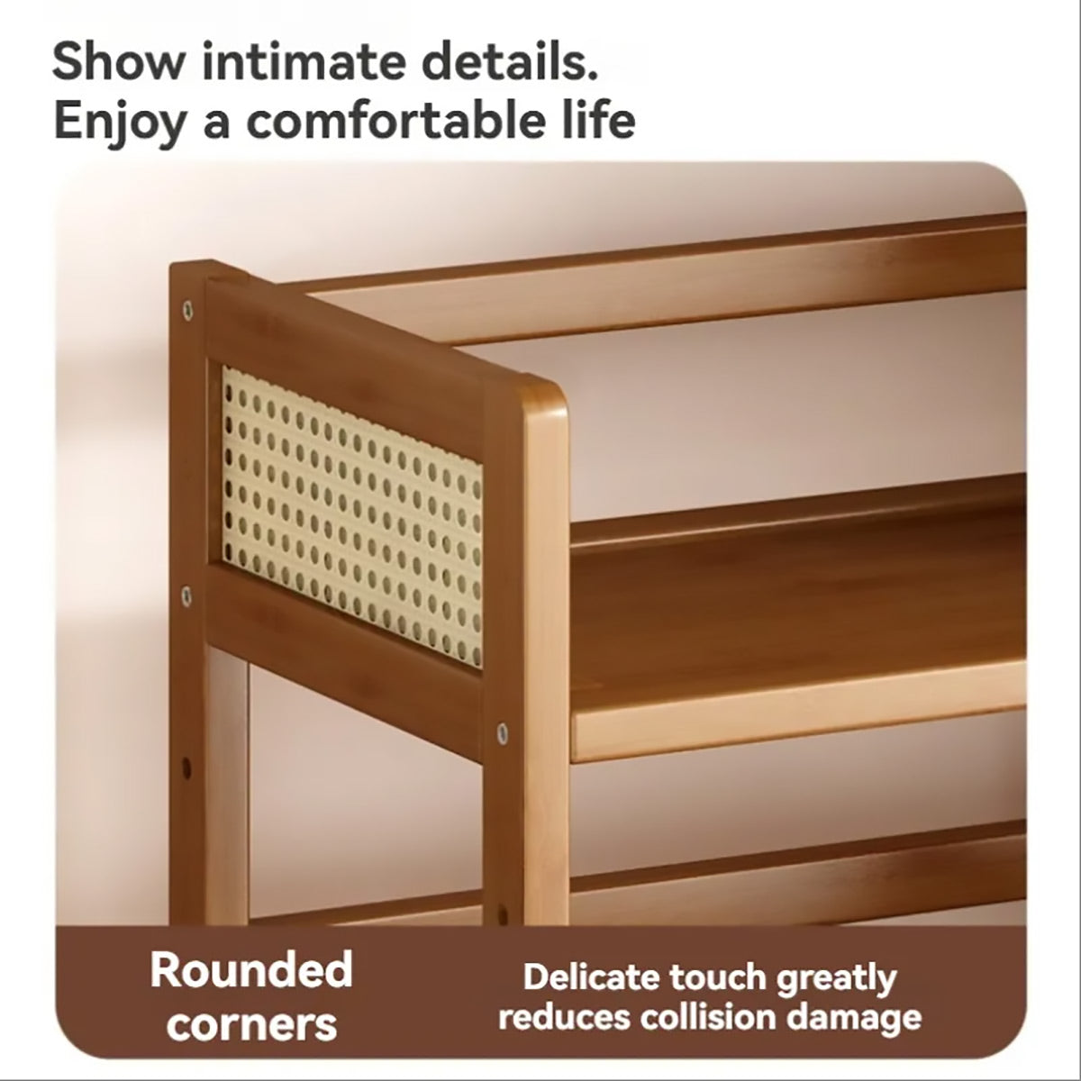 Bamboo Desk Shelf with Drawer Two Lengths | StorageOZ