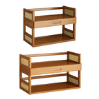 Bamboo Desk Shelf with Drawer Two Lengths | StorageOZ