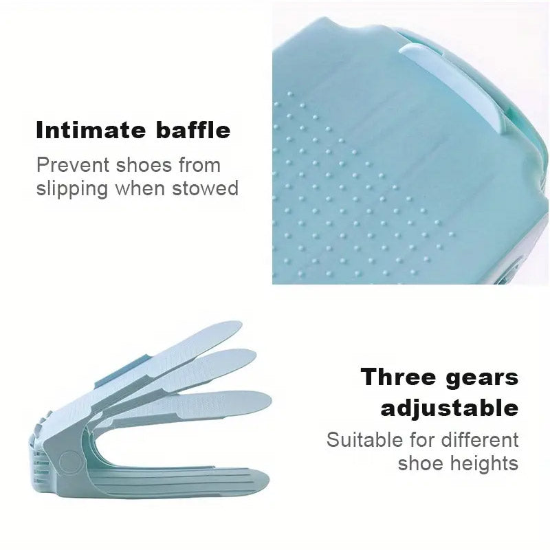 10 Pcs Adjustable Shoe Stackers Three Colours | StorageOZ