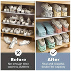 10 Pcs Adjustable Shoe Stackers Three Colours | StorageOZ