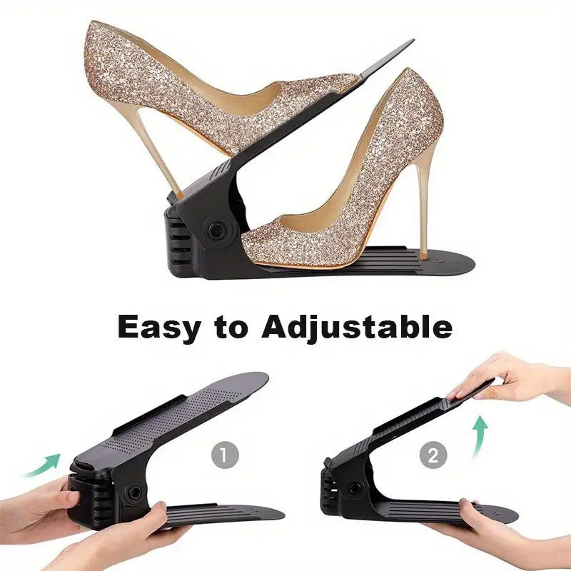 10 Pcs Adjustable Shoe Stackers Three Colours | StorageOZ