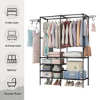 Double Row Floor Clothes Rack Two Colours | StorageOZ