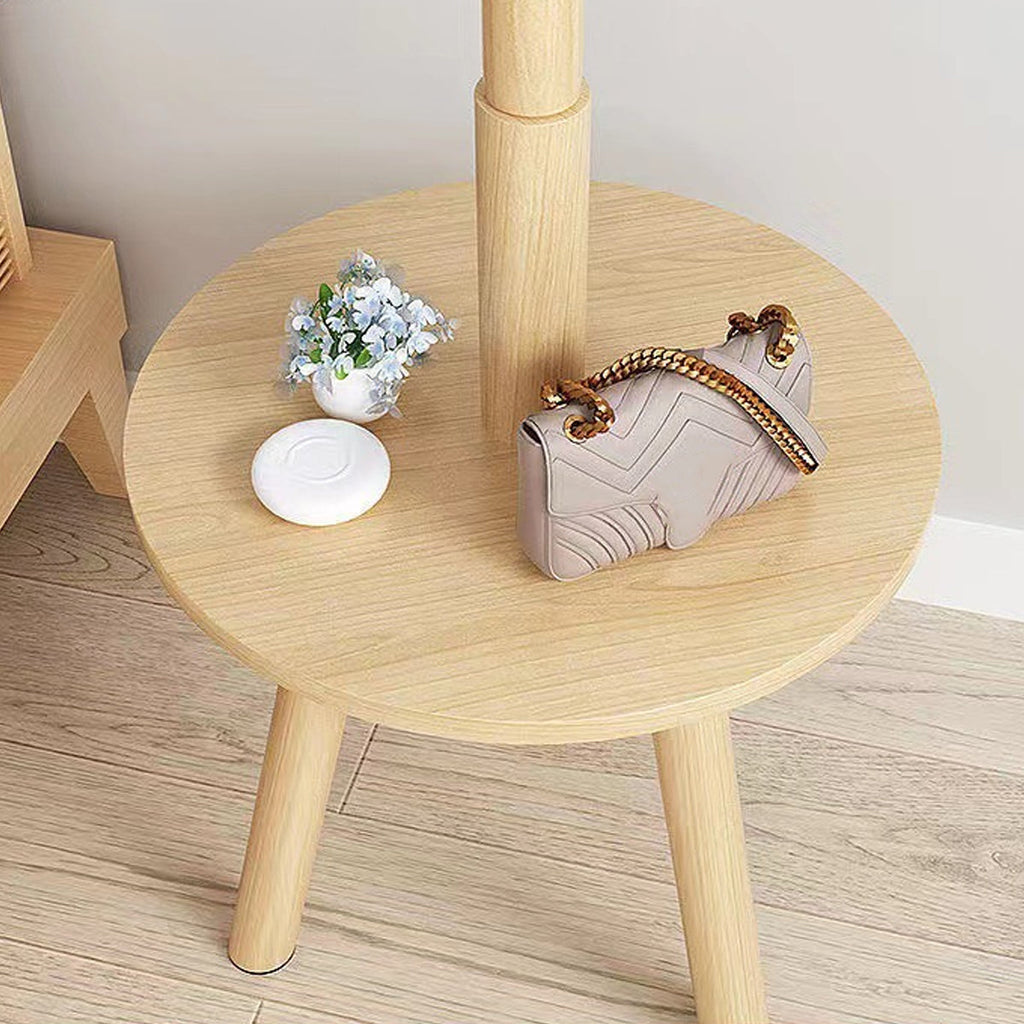Wooden Floor Coat Rack Two Wood Tones Set | StorageOZ