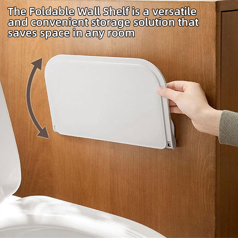 2 Pcs Foldable Nail Free Wall Storage Racks | StorageOZ