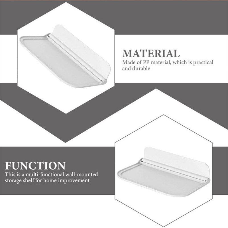 2 Pcs Foldable Nail Free Wall Storage Racks | StorageOZ