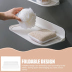 2 Pcs Foldable Nail Free Wall Storage Racks | StorageOZ