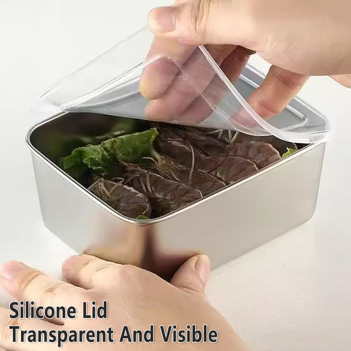 6 Pcs 650ml Stainless Food Storage Boxes | StorageOZ
