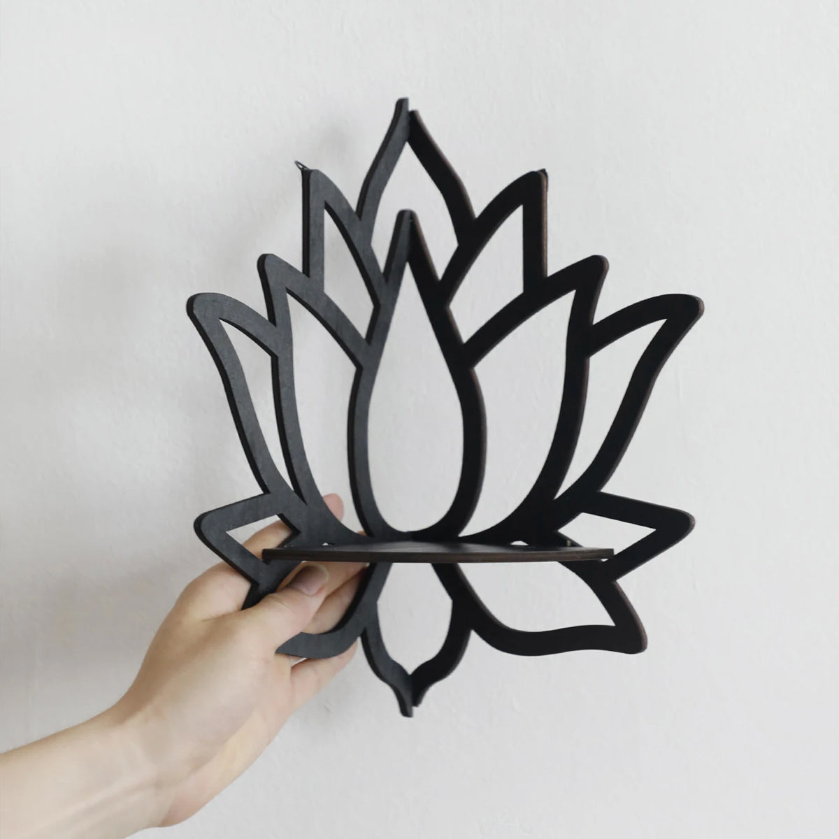 Lotus Shaped Wooden Wall Display Shelf Set | StorageOZ