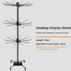 3-Tier Rotating Sock Rack Accessories Hanging Display Stand Organizer for Storage