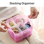 3 Tier Clear Storage Box in Three Colours | StorageOZ