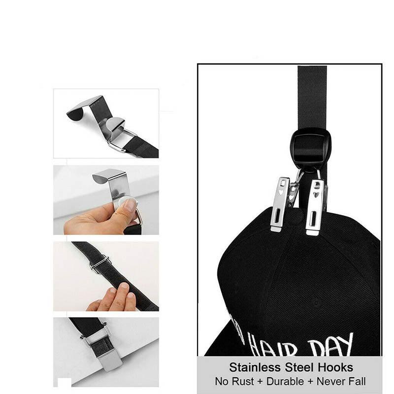 Over Door Baseball Cap Clip Rack Organiser | StorageOZ