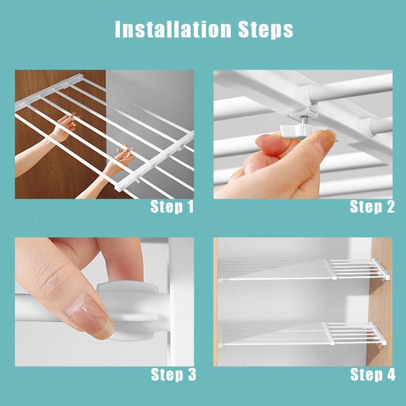 Adjustable Tension Shelf Rack in Six Sizes | StorageOZ