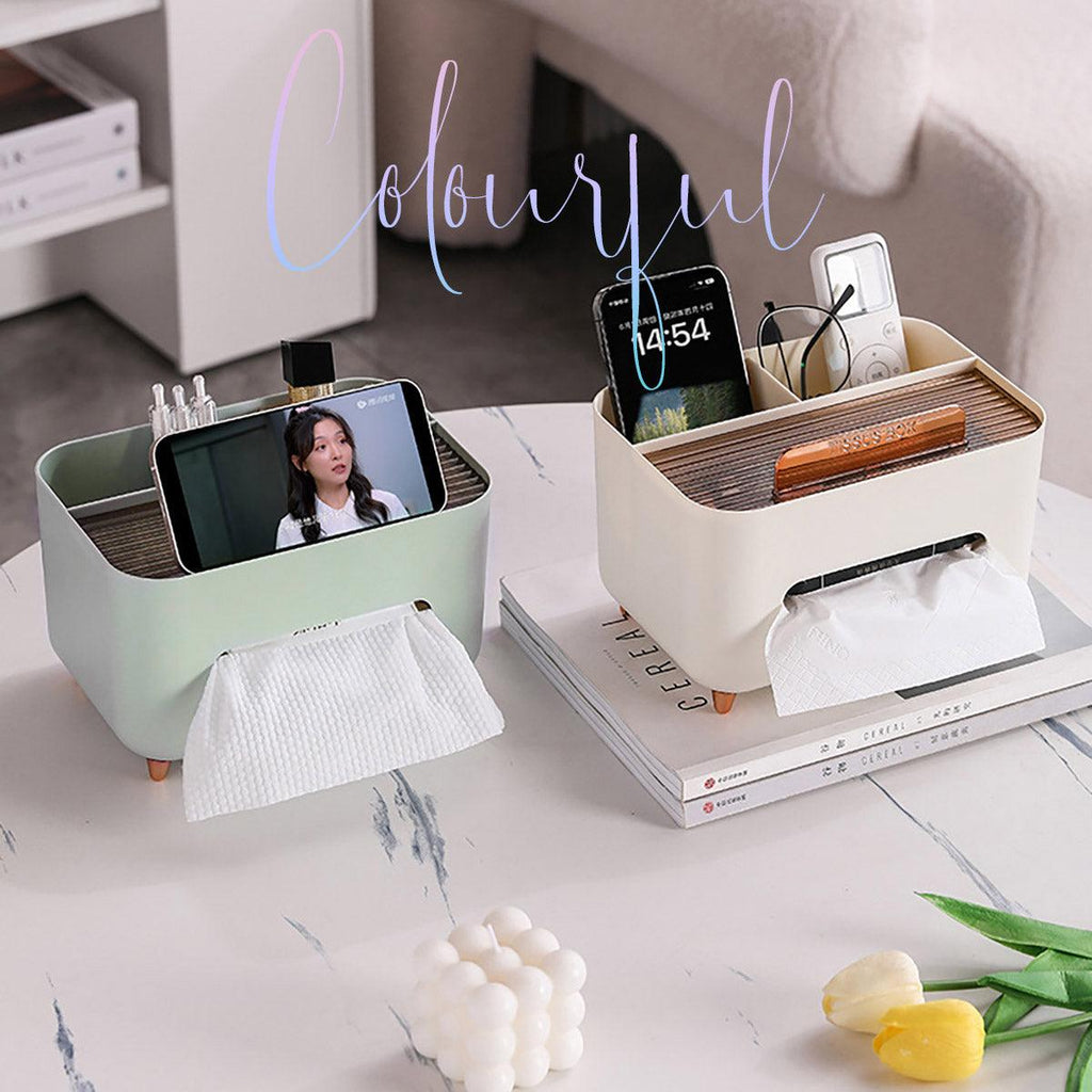 Multifunction Tissue Box Three Colours Set | StorageOZ