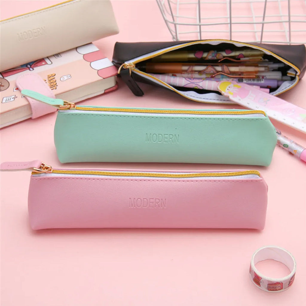 4 Pcs PU Pencil Cases Desk Organiser Set | StorageOZ