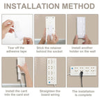 4 Pcs Power Strip Wall Holders Organiser | StorageOZ