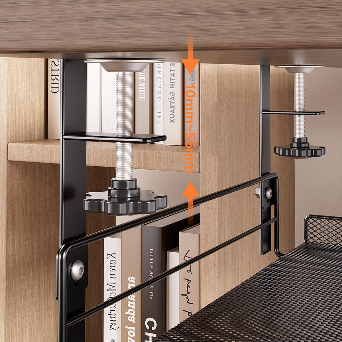 Under Desk Metal Storage Shelf Two Colours | StorageOZ
