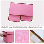 Double Lid Fabric Storage Box Six Colours | StorageOZ