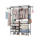 Double Row Floor Clothes Rack Two Colours | StorageOZ