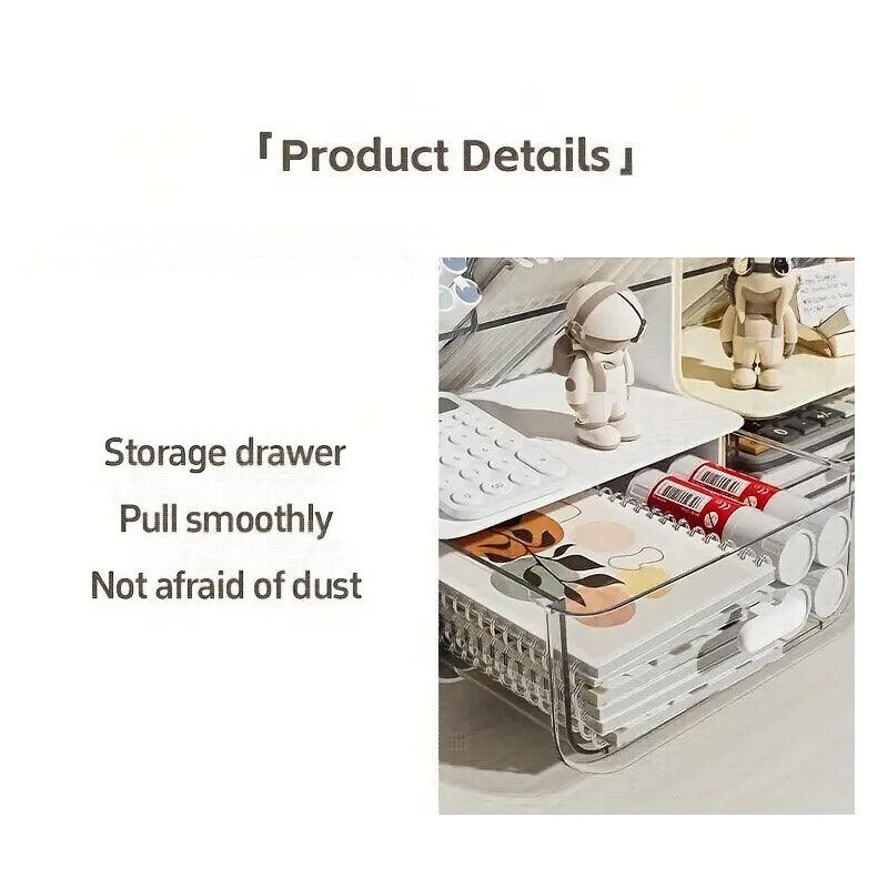 Angled Pen Holder with Drawer Two Colours | StorageOZ
