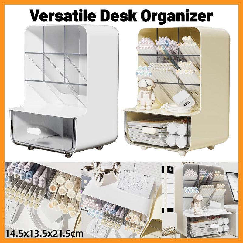 Angled Pen Holder with Drawer Two Colours | StorageOZ