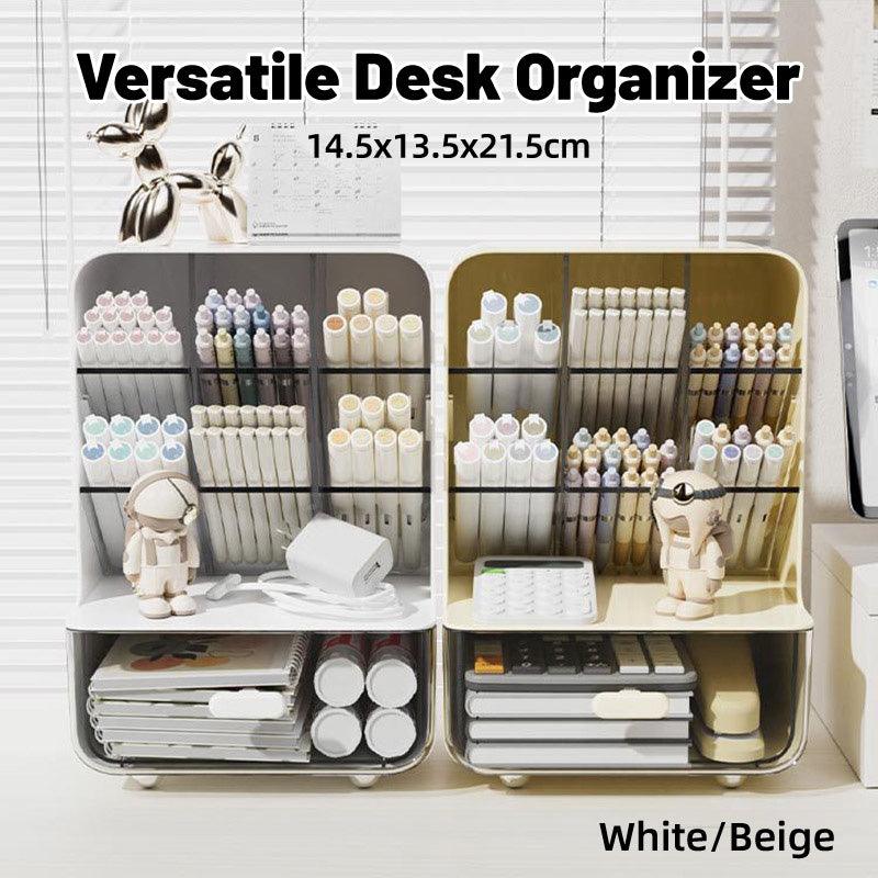 Angled Pen Holder with Drawer Two Colours | StorageOZ