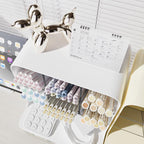 Angled Pen Holder with Drawer Two Colours | StorageOZ