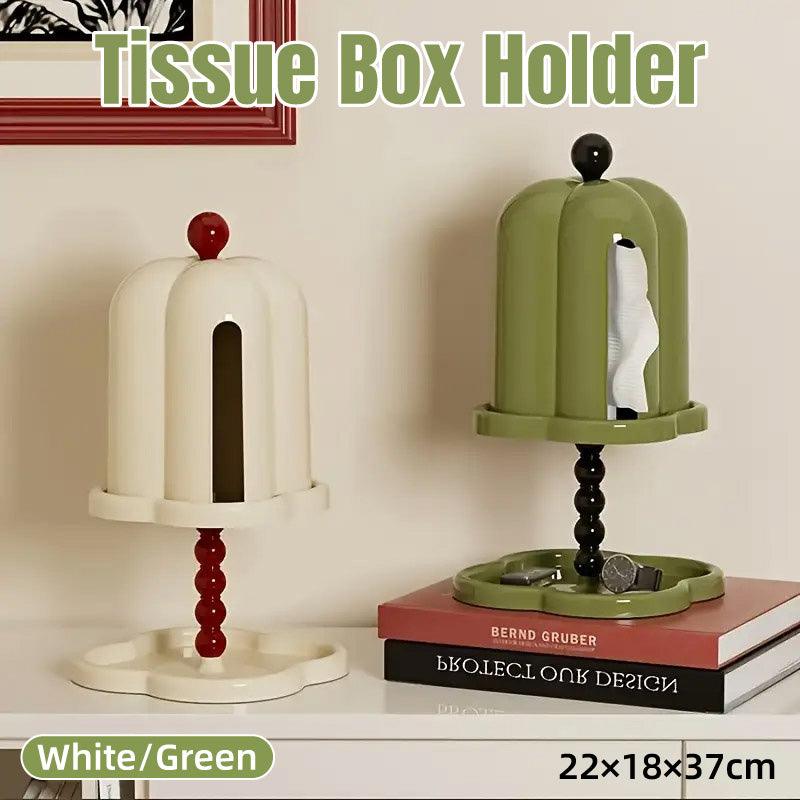 Retro Tissue Box with Tray Two Colours Set | StorageOZ