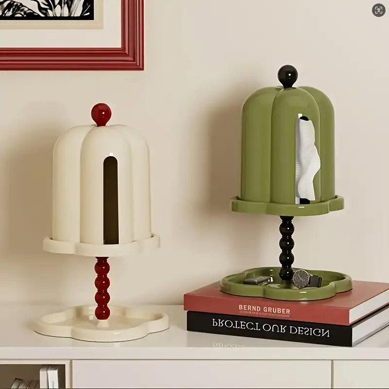 Retro Tissue Box with Tray Two Colours Set | StorageOZ