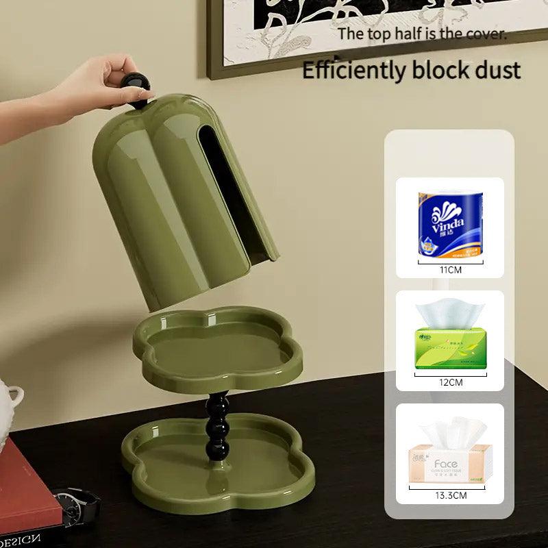 Retro Tissue Box with Tray Two Colours Set | StorageOZ