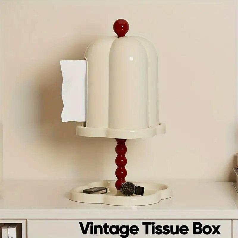 Retro Tissue Box with Tray Two Colours Set | StorageOZ