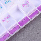 14 Grid Press Lid Medicine Box Organiser | StorageOZ