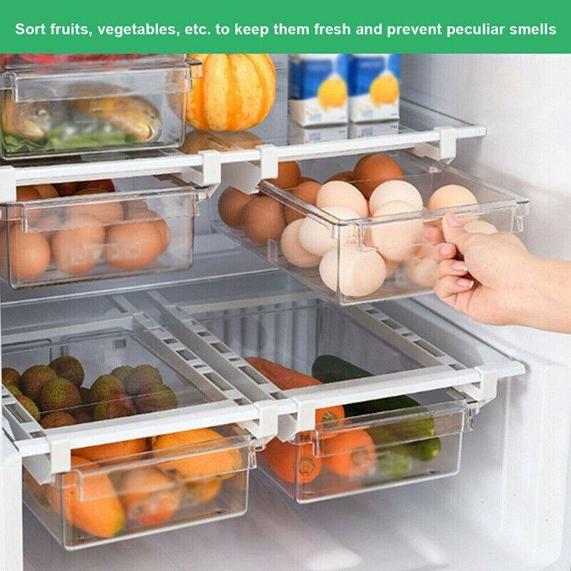 2 Pcs Adjustable Fridge Under Shelf Drawers | StorageOZ