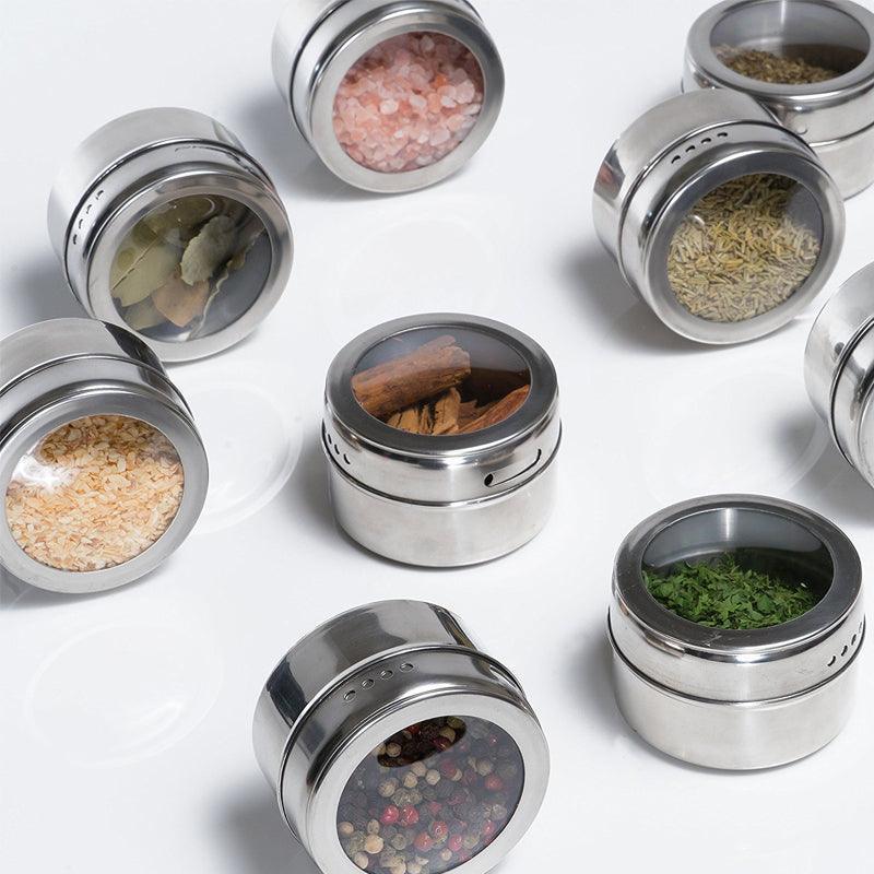 12 Pcs Spice Pots Kitchen Storage Organiser | StorageOZ