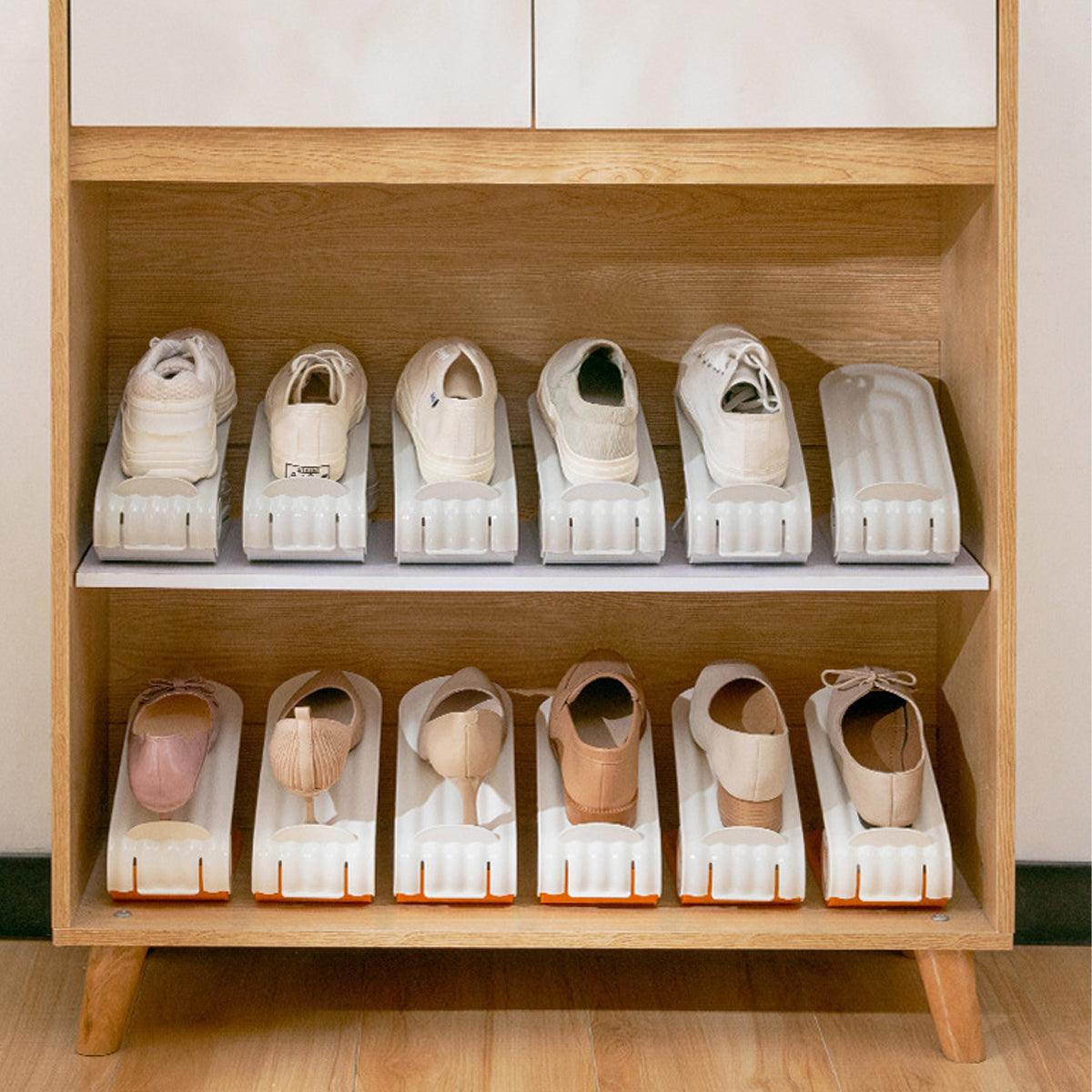 20 Pcs Double Layer Shoe Organisers Two Colours | StorageOZ