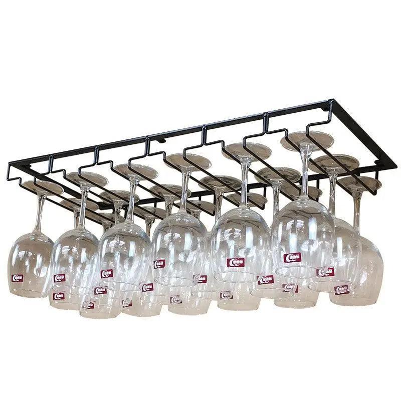 Hanging Wine Glass Rack in Six Slot Counts | StorageOZ