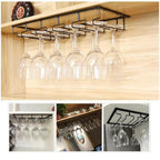 Hanging Wine Glass Rack in Six Slot Counts | StorageOZ