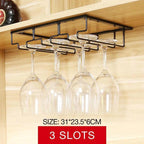 Hanging Wine Glass Rack in Six Slot Counts | StorageOZ