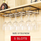 Hanging Wine Glass Rack in Six Slot Counts | StorageOZ