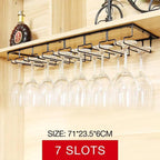 Hanging Wine Glass Rack in Six Slot Counts | StorageOZ