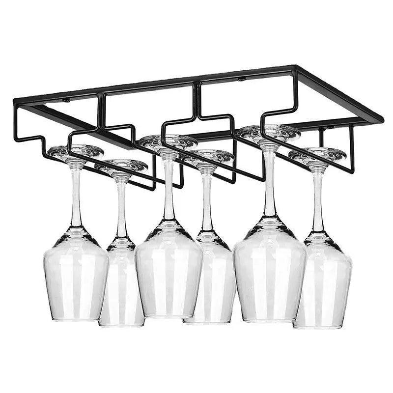 Hanging Wine Glass Rack in Six Slot Counts | StorageOZ