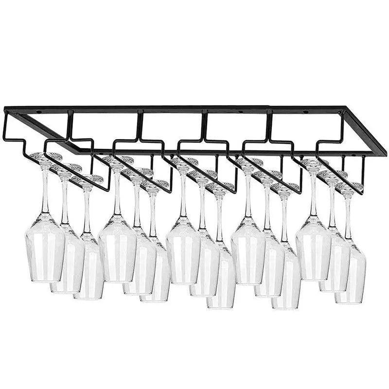 Hanging Wine Glass Rack in Six Slot Counts | StorageOZ