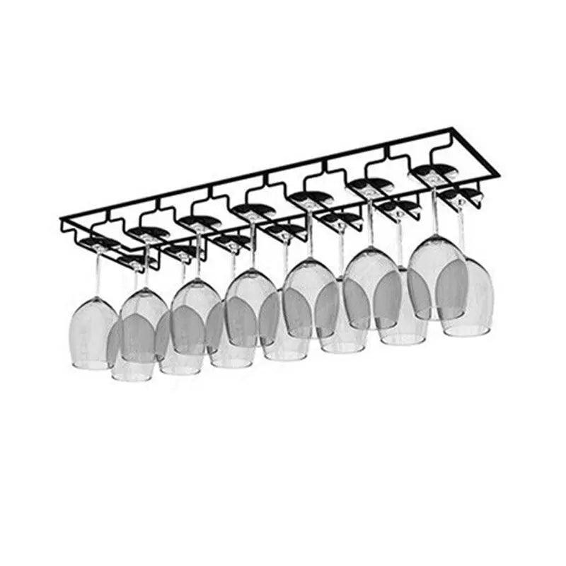 Hanging Wine Glass Rack in Six Slot Counts | StorageOZ