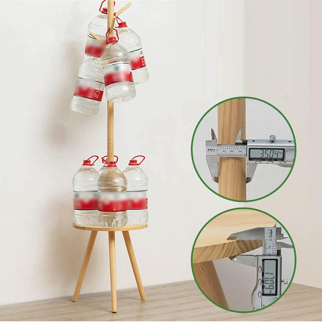 Wooden Floor Coat Rack Two Wood Tones Set | StorageOZ