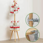 Wooden Floor Coat Rack Two Wood Tones Set | StorageOZ