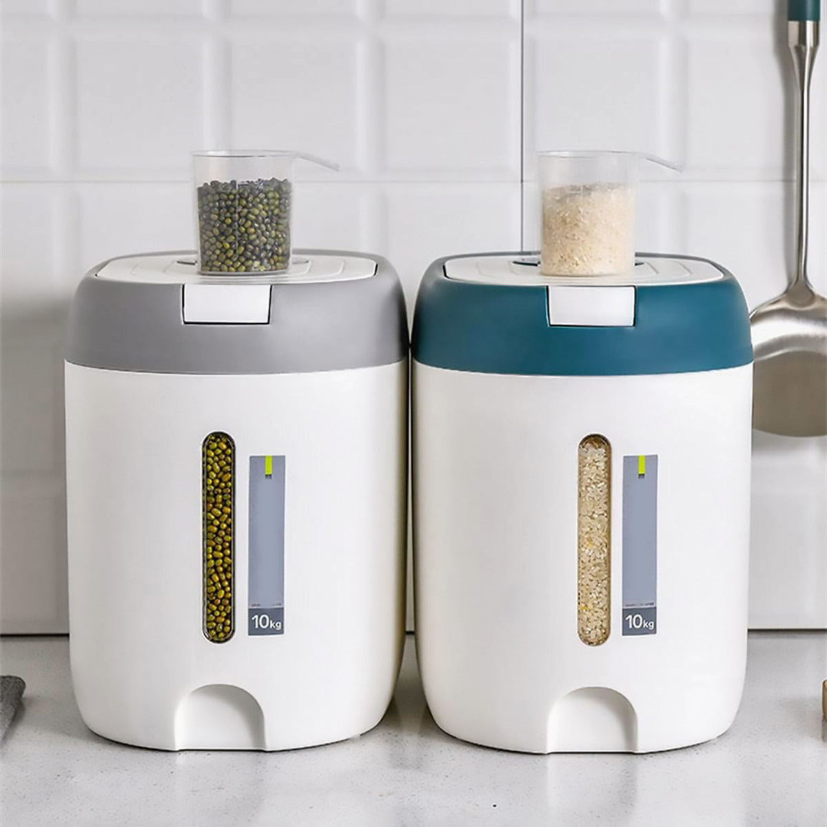 Rice Buckets Two Colours Kitchen Organiser | StorageOZ