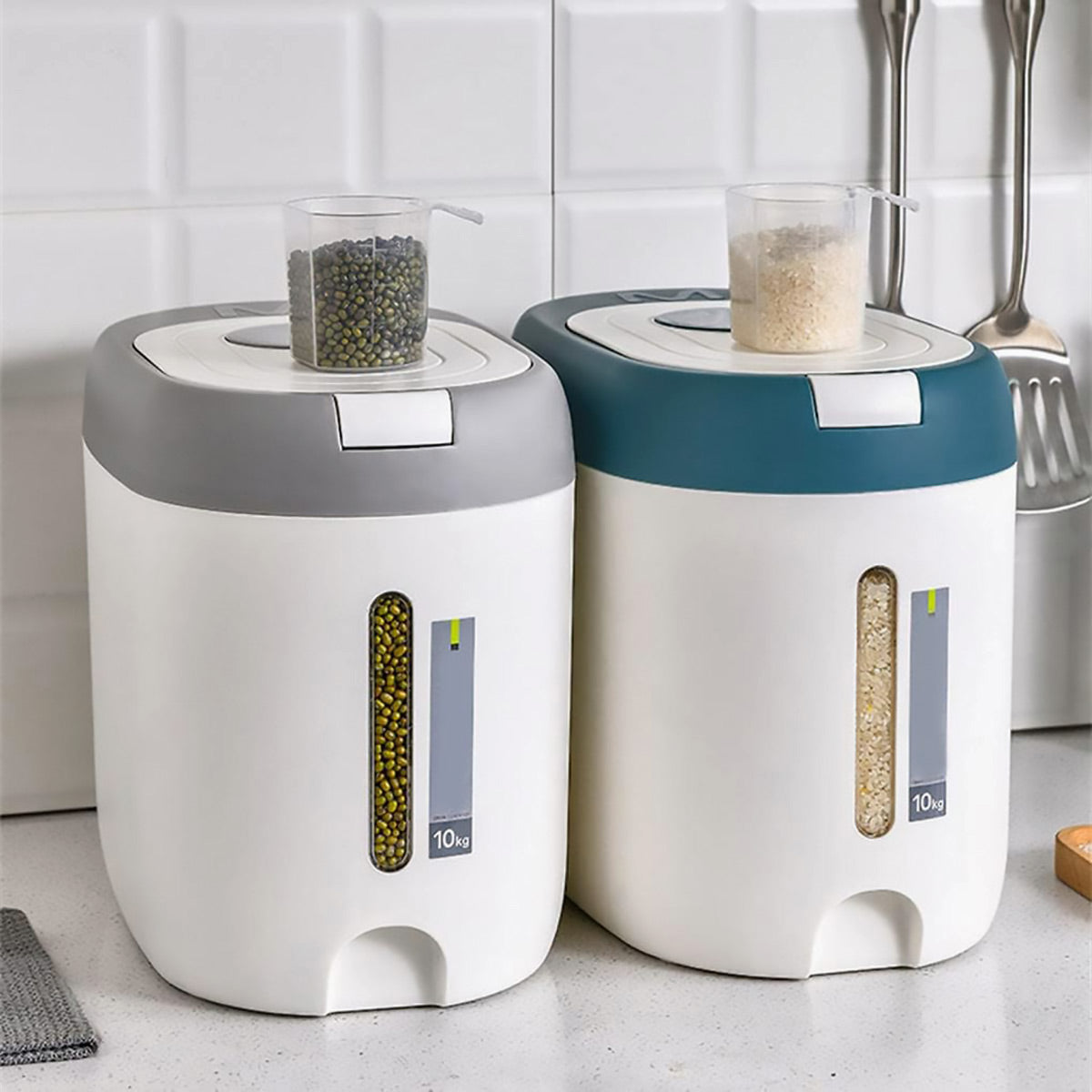 Rice Buckets Two Colours Kitchen Organiser | StorageOZ