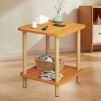 2 Tier Wooden Bedside Open Storage Shelf | StorageOZ
