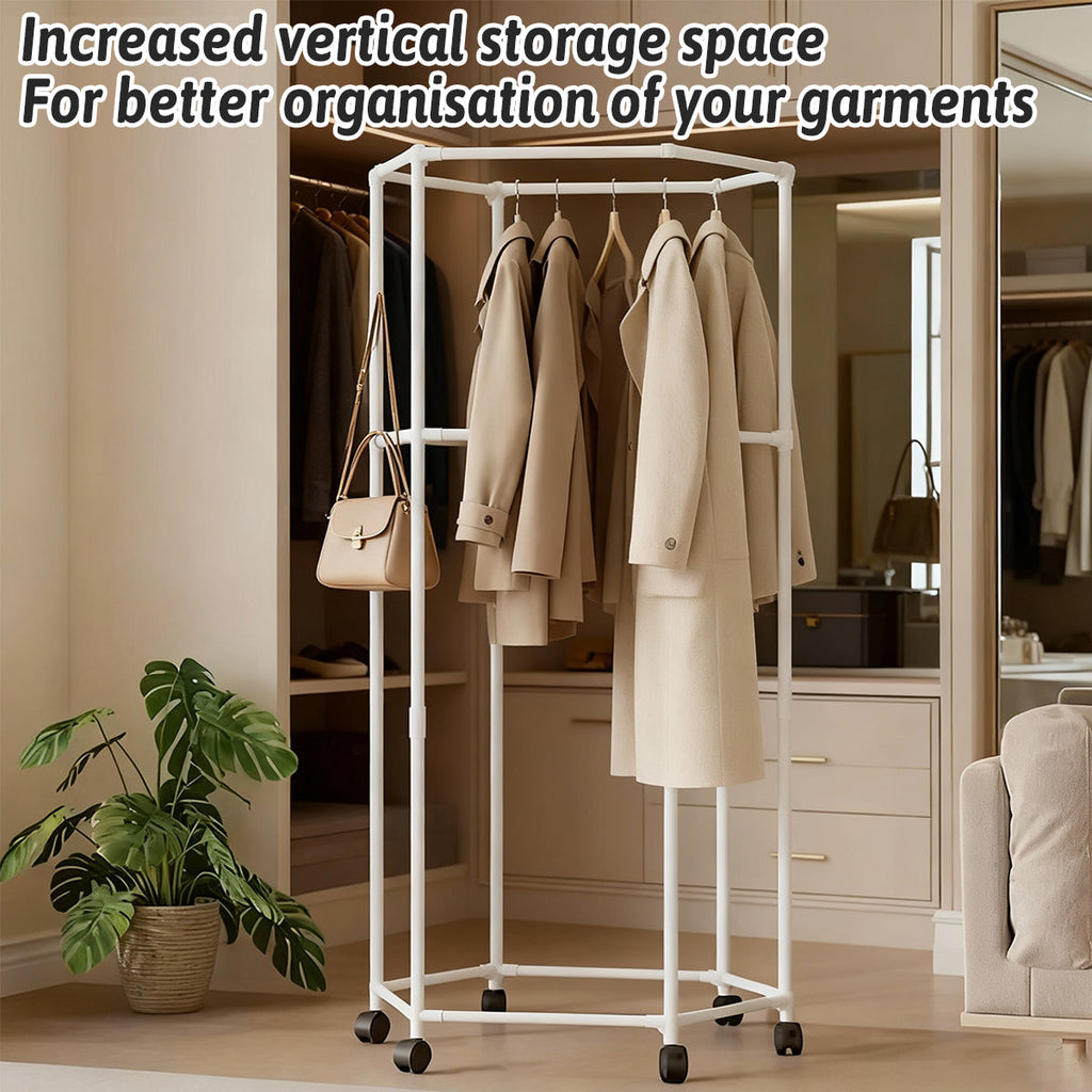 Rotating Floor Clothes Rack Two Colours Set | StorageOZ